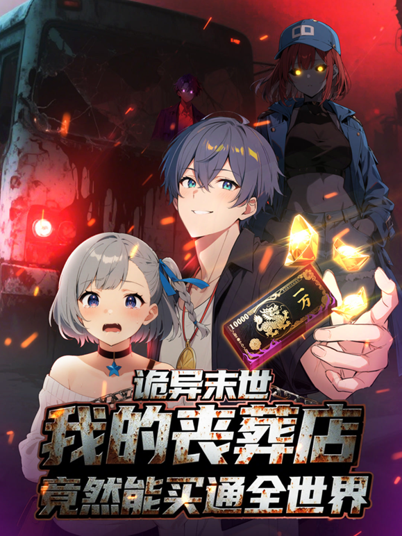 诡异末世我的丧葬店竟然能买通全世界动态漫封面图