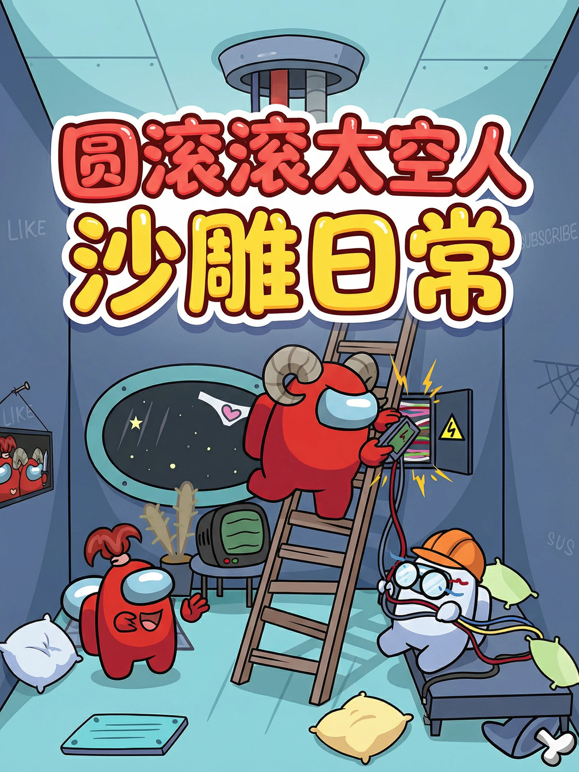 圆滚滚太空人沙雕日常封面图