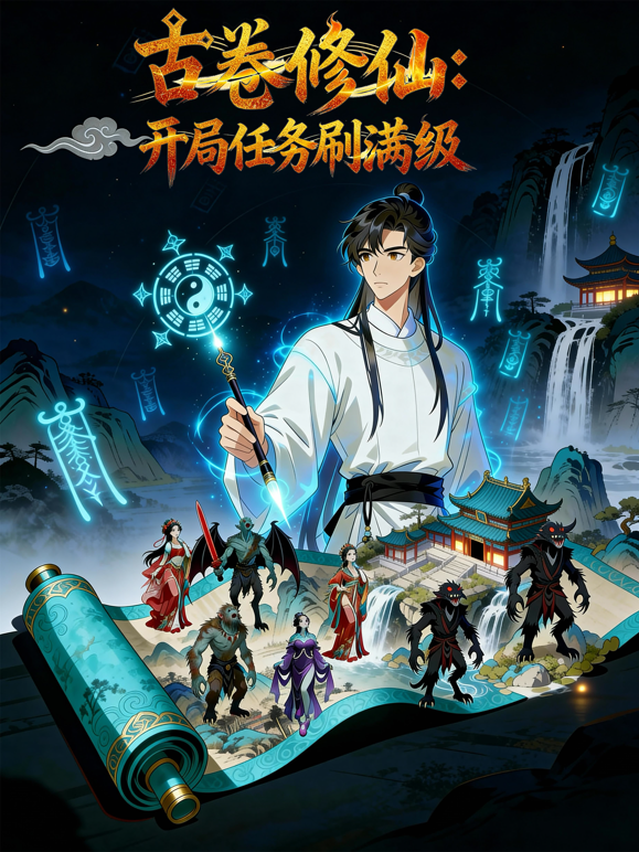 古卷修仙开局任务刷满级动态漫画封面图