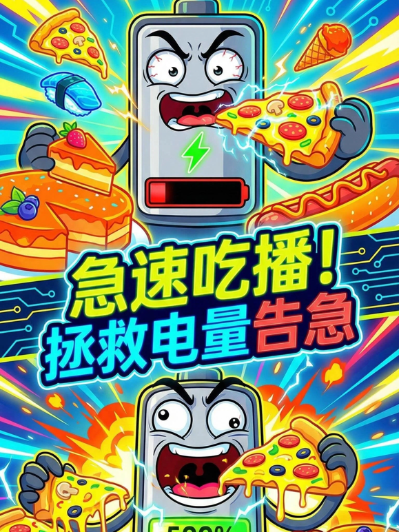急速吃播拯救电量告急封面图